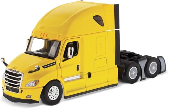 1:50 Scale Freightliner Cascadia SBFA Tandem with 72" Sleeper - Yellow - Transport Series | 1:50 Scale Diecast Collectible Model 71031