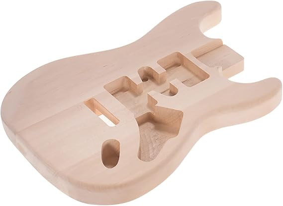 ST01-DT Unfinished Handcrafted Natural Basswood Electric Guitar Body for Stratocaster Guitar