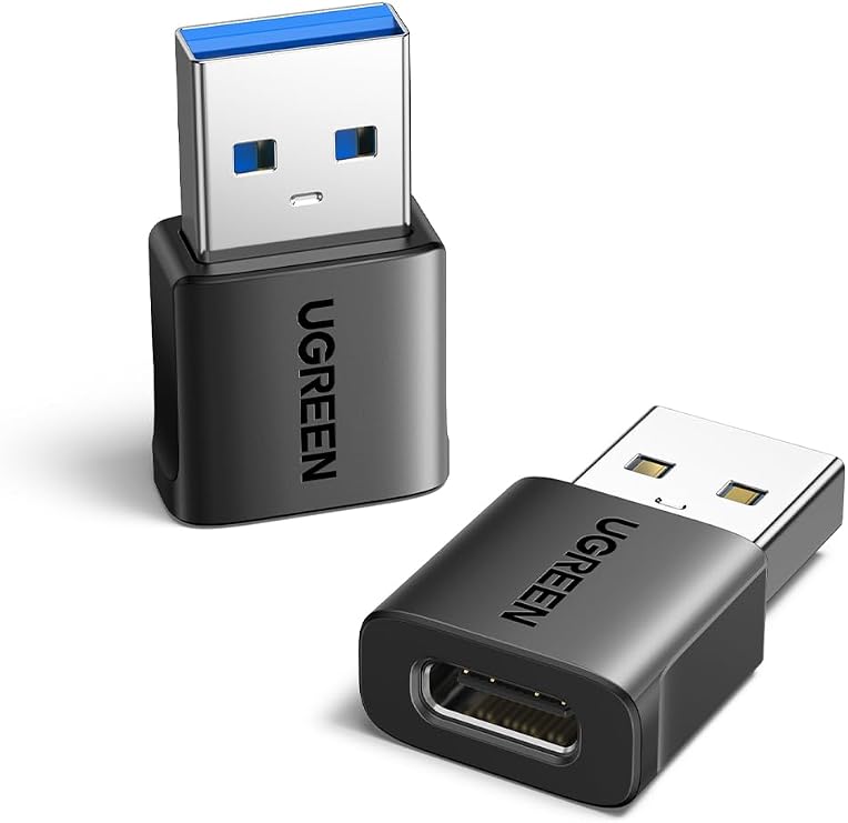 UGREEN USB to USB C Adapter 2Pack, 10Gbps Female to Male Converter