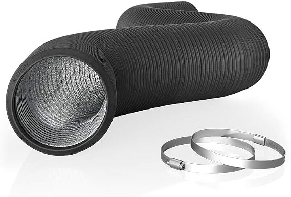 AC Infinity Flexible 6-Inch Aluminum Ducting, 8-Feet Long | Heavy-Duty Four-Layer Protection for Heating Cooling Ventilation and Exhaust