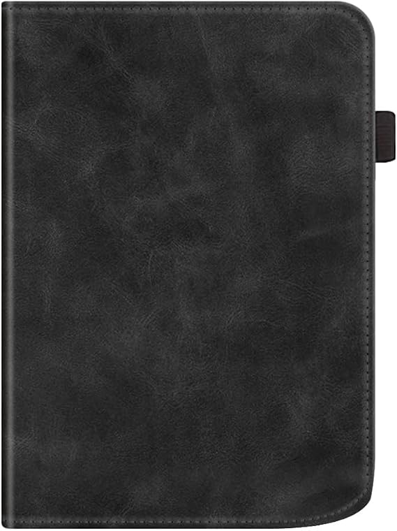 Case Compatible with Pocketbook Verse Pro 2023 E-Reader Flip PU Stand Cover for Pocketbook 629 634 Case with Hand Holder(Black)