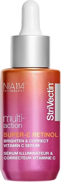 StriVectin Multi-Action Super-C Retinol Brighten & Correct Vitamin C Eye and Face Serum with Acerola and Cherry Extract