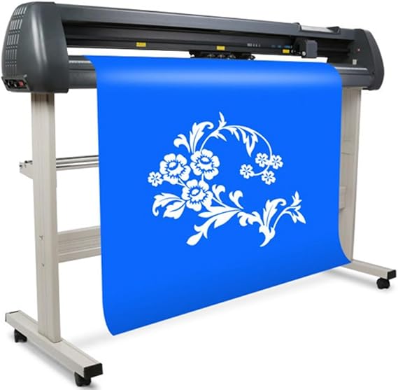Vinyl Cutter Machine, Semi Automatic DIY Vinyl Printer Cutter Machine, LCD Display, Paper Feed Cutting Plotter, Speed 10-800mm/s, Cutting Width 12-30MM for Design and Cutting