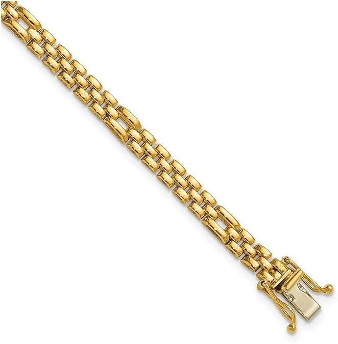 Jewels By Lux 14k Yellow Gold Polished Fancy Link Bracelet