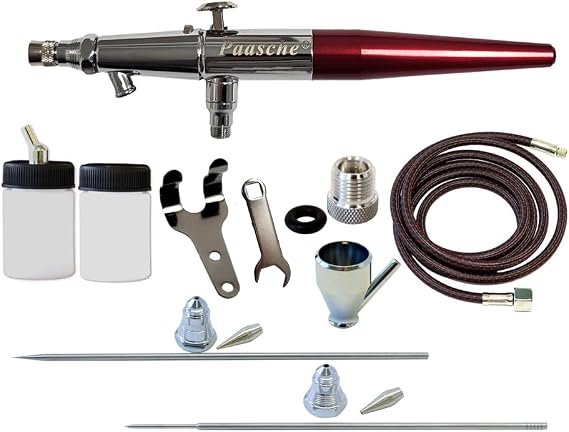 Paasche Airbrush VL-3AS Double Action Siphon Feed Airbrush Set (Made in the USA)