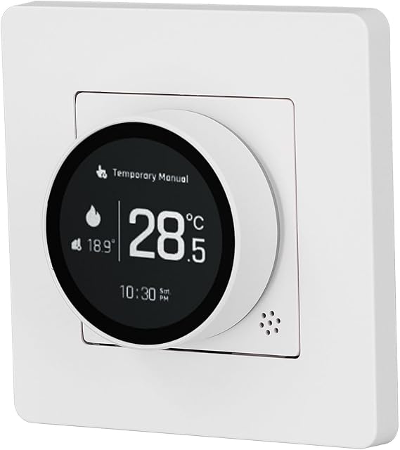 Smart Thermostat for ZigBee Electric Heating Mobile App Timing LCD Display Temperature Controller Switch 95-245VAC White