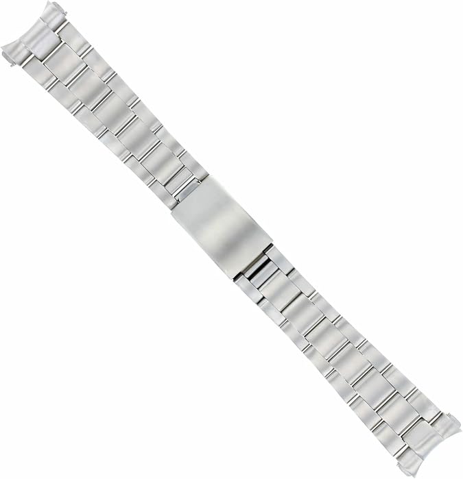 Ewatchparts Oyster Watch Band Bracelet Compatible With Rolex 20mm Datejust Watch Matte Solid End Piece