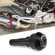 Accessoires Falling protection Exhaust Slider Crash pad slider compatible with Yamaha YZF R15 V2 V3 V4,MT-03 MT03,YZF-R3 R3,YZF-R25 R25,YZF R6,FZ1N FAZER,FZ8N FZ8S,FZ-S 150/FZ-X 150 (Black)