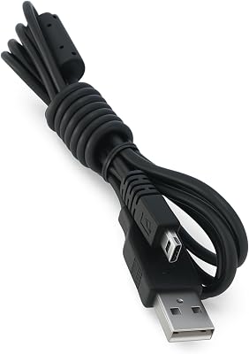 HQRP USB Data Transfer Cable Compatible with Sony Alpha A70 A100 A200 A300 A330 A350 A450 A850 A700 A900 DSLR Digital Camera Cord