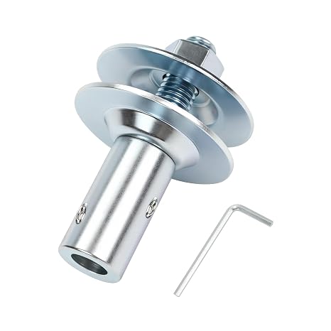 1/2" Fixed Bore Shaft Arbor Extension - No Wobble for Buffing Grinding Wheels/For Bench Grinder - Right 1 Pack (Steel)