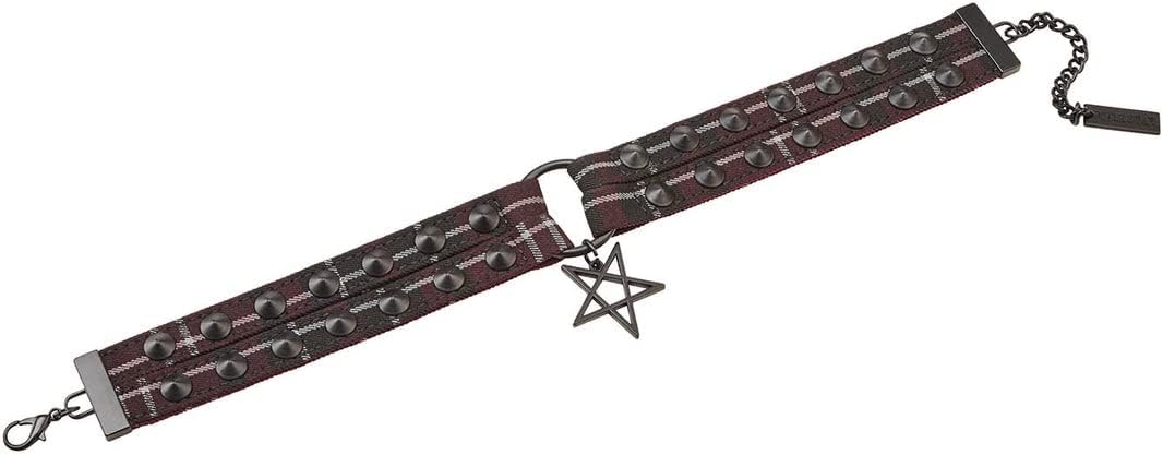 Killstar 90s Daze Vintage Gothic Punk Rocker Plaid Tartan Choker