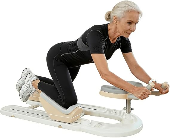 Spine Twist and Stretch Trainer, Adjustable Back Stretcher Machine for Elderly People, Office Workers, Detachable Waist Workout Equipment for Lower Back Pain Relief, Spine Decompression