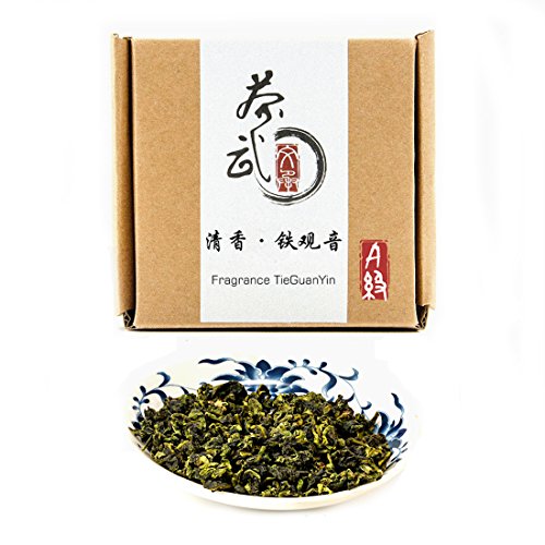 ChaWuWarmSun-[A] Fragrant TieGuanYin Oolong Tea,3.5oz100g,WuLong Tea Loose Leaf Wu Long,Origin of AnXi,FuJian,Chinese