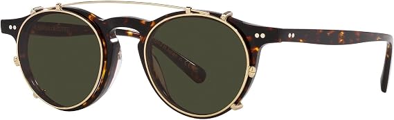 Oliver Peoples OP-13 CLIP ON OV 5504C SOFT GOLD/GREEN CLIP-ON ONLY 45/20/0 unisex Eyewear Frame