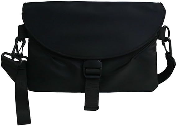 Chest bag Men's Workwear Crossbody Bag, Super Popular Online Celebrity Street Style Shoulder Casual -black