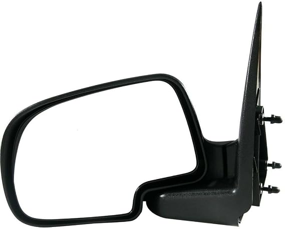 Left Driver Side Textured Manual Folding Exterior Door Rear View Mirror for GMC, for Chevy, for Cadillac 1pc Black EAO-13971 GM1320230