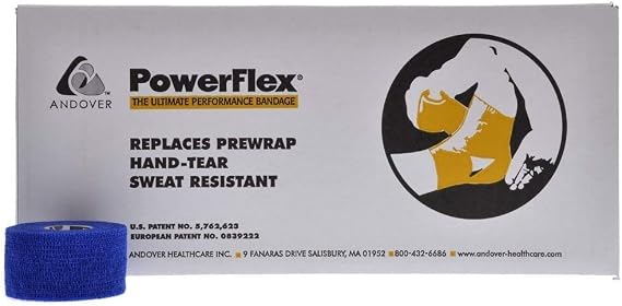 Powerflex 1.5" Stretch Athletic Tape - 1 Roll, Blue