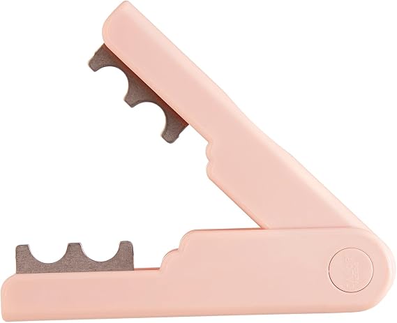 Rose Thorn Remover, Flower Stem Leaves Thorn Stripper Portable Florist Gardening Tool (Pink, One Size)
