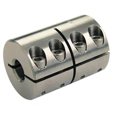 Ruland CLX-5-5-SS 303 Stainless Steel Rigid Coupling, One Piece, 0.313" x 0.313" Bores, 7/8" OD, 1 3/8" Length