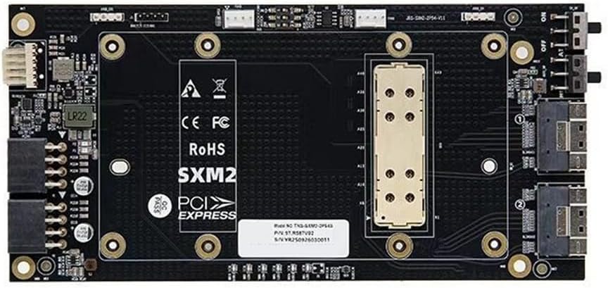For External Graphics Card Compatible SlimSAS to SXM2 Adapter V100 SXM2 Single-Slot X16 Straight-Through Baseboard 8654 Interface