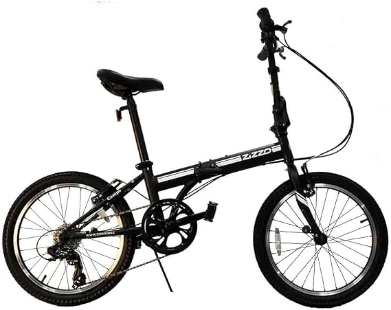 ZiZZO Campo 20 inch Folding Bike with 7-Speed, Adjustable Stem, Light Weight Frame