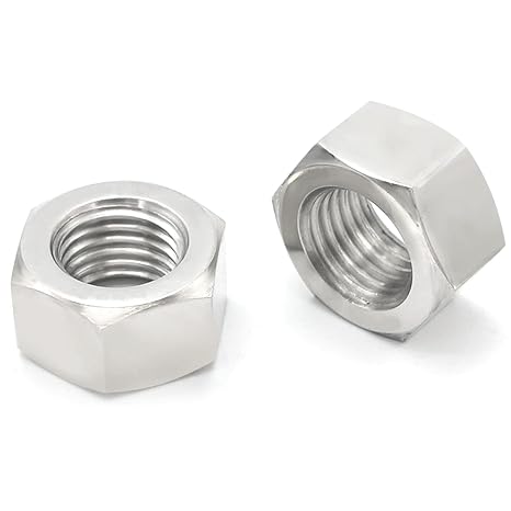 Hex Nuts, 1/2"-13 Stainless Steel 304 (18-8) Hex Nut, 10pcs