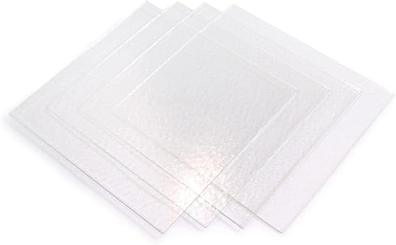 System 96 8inch Clear Glass Squares - 4 Pack