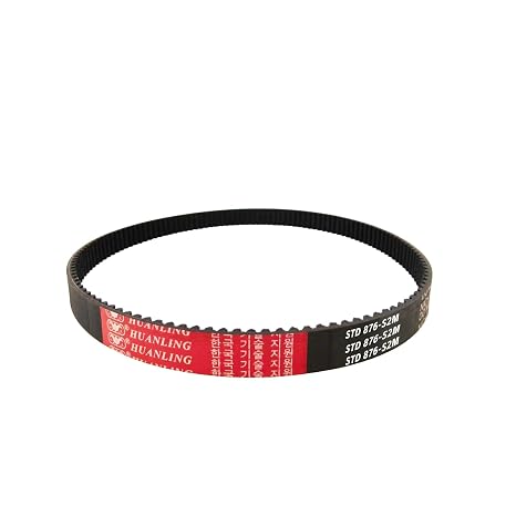 2pcs S2M-876 STD Timing Belt, 438 Teeth,876mm Length x 6mm Width, 2mm Pitch, Closed-Loop Synchronous Rubber Timing Belts