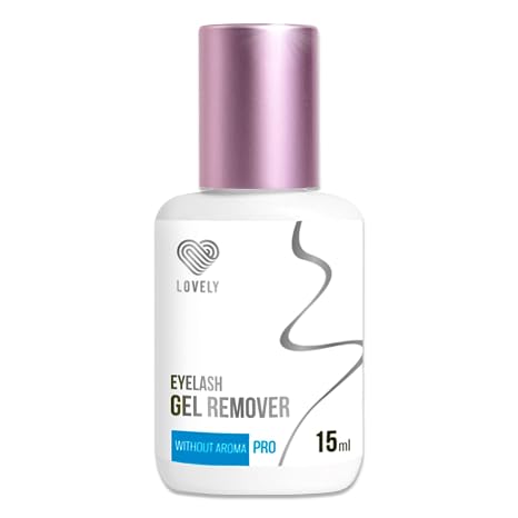 LOVELY Gel Remover for Eyelash Extension 15 ml Odourless Quick Removal of Lash Extensions Eyelash Remover for Individual False Eyelashes Suitable for Allergy Sufferers Without Fragrance