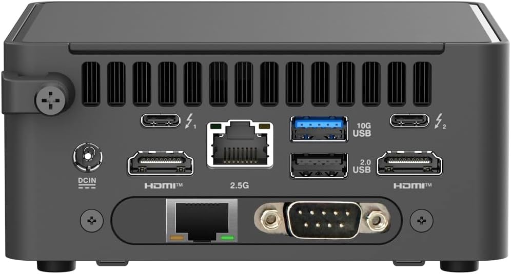 NUC15CRHC7 NUC 15 Pro Mini PC, Intel Series 2 Core 7 240H, 64GB DDR5 RAM, 4TB SSD, Dual 2.5G LAN, RS232 COM, Thunderbolt 4, Wi-Fi 7, Windows 11 Pro – Compact Small Form Factor Desktop Computer