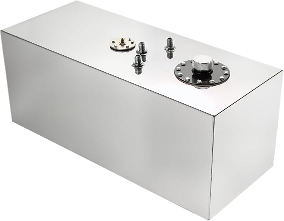 EVIL ENERGY 19 Gallon Fuel Cell Gas Tank Aluminum with Level Sender Street Drift Silver