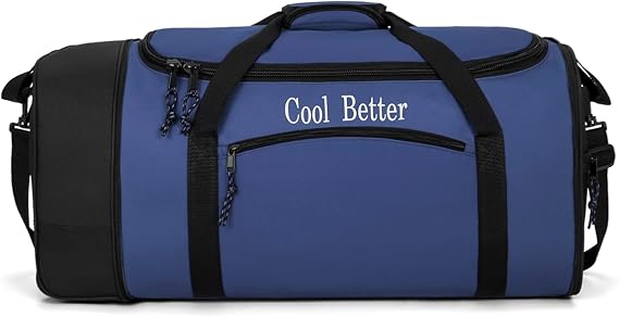 70L Rolling Duffle Bag with Wheels, 27 Large Foldable Duffle Bag for Travel, Carry On Water Resistant Luggage Duffel Bags for Traveling/Camping/Moving-Blue