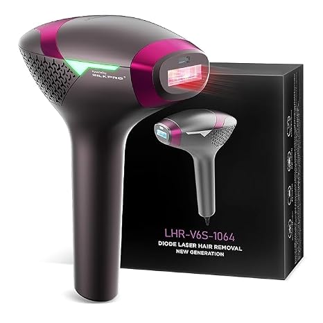 DermRays 1064nm Diode Laser Hair Removal for Women Men Skin Tone 1-6 Ice Cooling Large Area Hair Removal for Face Body Deep Skin