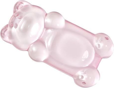 Ergonomic Silicone Gel Mouse Wrist Rest Pink Clear Cute Bear Mouse Wrist Rest, Comfort & Support for Typing and Gaming