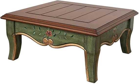 Coffee Table Tea Table Wooden Square Small Coffee Table Home Audio Base Suitable for Living Room, Office, Bedroom Mesa para Centro De Sala(B)