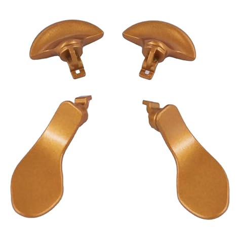 4 Pcs Edge Controller Back Paddles for PS5 DualSense Edge Controller, Paddles Replacement Compatible with PS5 Edge Controller, Metal Paddles for PS5 DualSense Edge Controller (Gold)
