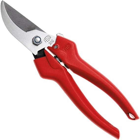 Felco F300 Pruning Snips 7.5" Lightweight Garden Clippers for Picking & Trimming | Pruning Shears for Gardening | Garden Snips and Pruners with Stainless Steel Blade, Fine Tip, Spring-Loaded Action