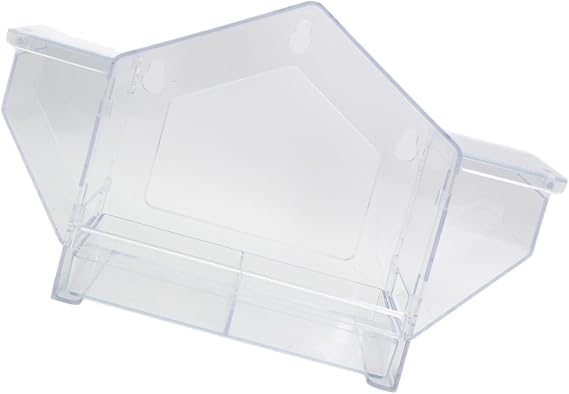 Weatherproof Acrylic Bird Feeder with Viewing, Quick-Clean Tray & Strong Adhesion for Home Use Clear Window Mounted Bird Feeder