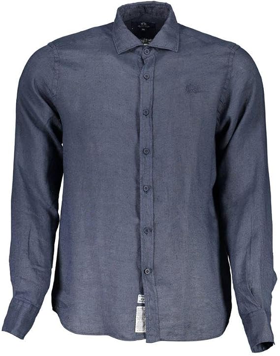 La Martina Blue Linen Shirt