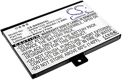 Replacement BNRB1530, BNRZ1000, 9BS11GTFF10B3, 9875521 Battery Barnes and Noble Nook Portable ebook Reader
