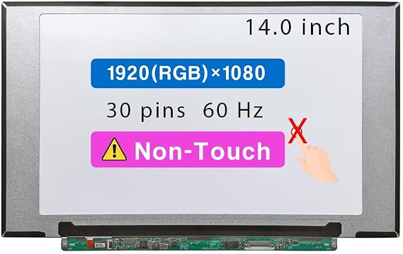 14.0" Screen Replacement for Lenovo V14 G4 AMN Model 82YT LCD Display Panel 30 pin (FHD 1920x1080 Non-Touch)