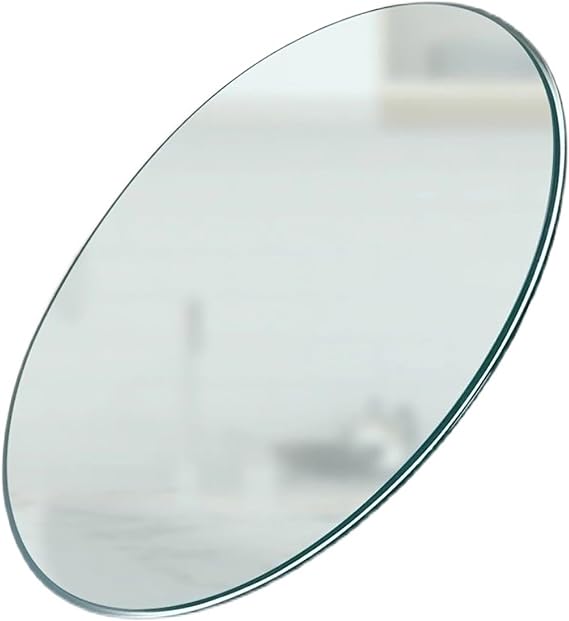 Round Glass Table Top, Diameter 38-50-60-78-80-90-100 Cm, Round Clear Tempered Glass Table Top, Clear Tempered Glass for Dining Room(55CM(21IN))