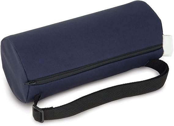 Body Sport BodyMed Lumbar Support Cushion, Firm, Black Lower Back Support for Improved Comfort Ideal for Use at Home, in the Office, and Traveling Durable, Adjustable, Lightweight
