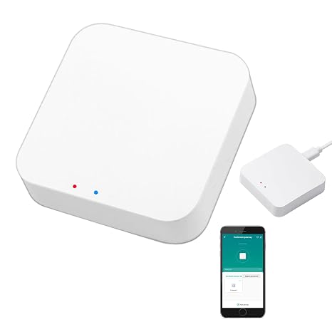 Smart Multi-Mode Gateway: ZigBee 3.0 & Bluetooth & Mesh Hub, App Remote Control, Intelligent Bridge Wireless Smart Home Gateway Voice Control via Alexa/Google Home (ONLY Support Tuya Smart Devices)