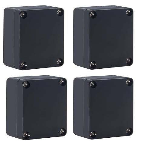 Project Box IP65 Waterproof Junction Box ABS Plastic Electrical Boxes DIY Electronic Project Case Power Enclosure 2.5x2.3x1.3