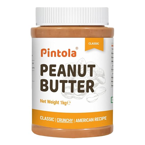 Roasted Peanut Butter, Spread (Crunchy) 1kg (35.27 OZ) By Pintola