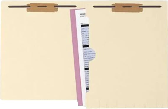 Paperboard Classification Folders, Letter Size, Manila, 50/Box (50661)