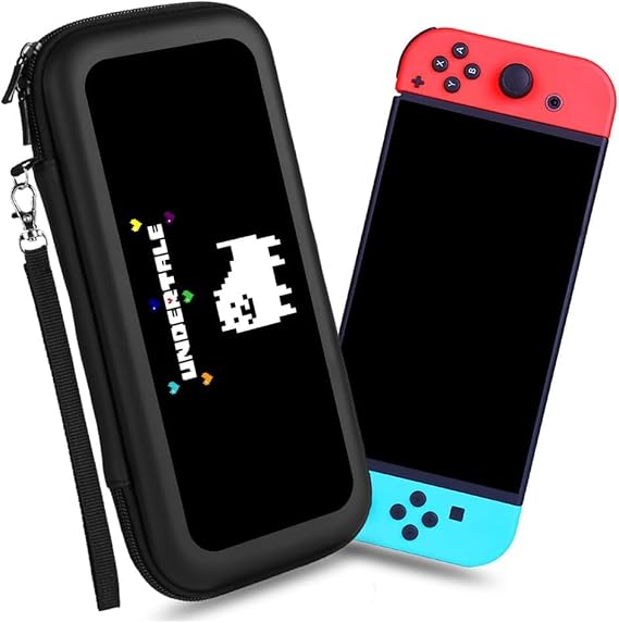 Undertale Switch Case, Undertale Switch Cover, Switch Game Console Protective Case, Game Console Storage Bag, Switch Storage Case, Compatible, Dual Use Case, Switch Case, Game Consoles, Game Card Case, Protective Set, Switch Storage Bag, Storage Pouch, Shockproof, Lightweight, Full Protection, Large Capacity