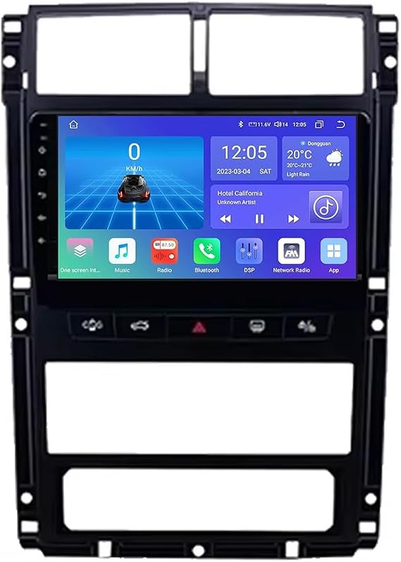 Android 13 Car Stereo 9" Touchscreen for Peugeot 405 2015-2020 Car Radio Support Sat Navi WiFi 5G BT SWC RDS GPS with Wireless CarPlay Android Auto USB Backup Camera(U20 2+32GB)