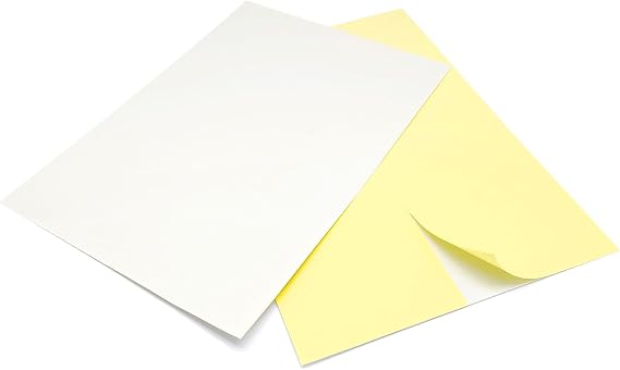 Evergreen Goods A4 White Matte Self-Adhesive Sticker Paper | 50 Sheets